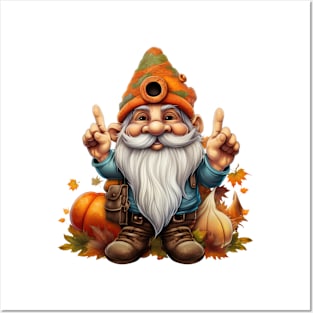 Fall Gnome #3 Posters and Art